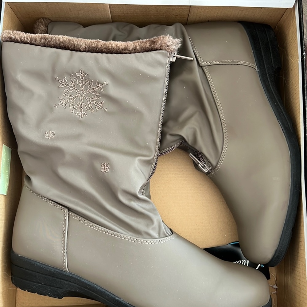 Judith Sport SnowFlake Taupe Waterproof Boots